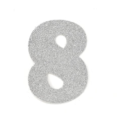 EVA Glitter Foam Letters and Numbers Cut Outs, 4-1/2-inch, 12-count