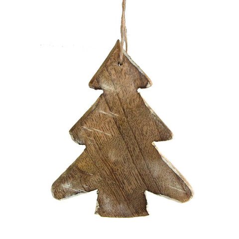 Christmas Tree Wooden Christmas Ornament, 4-Inch