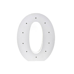 Wooden Standing LED Numbers, 11-1/2-inch, White