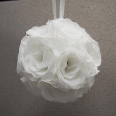 Silk Flower Kissing Balls Wedding Centerpiece, 6-Inch