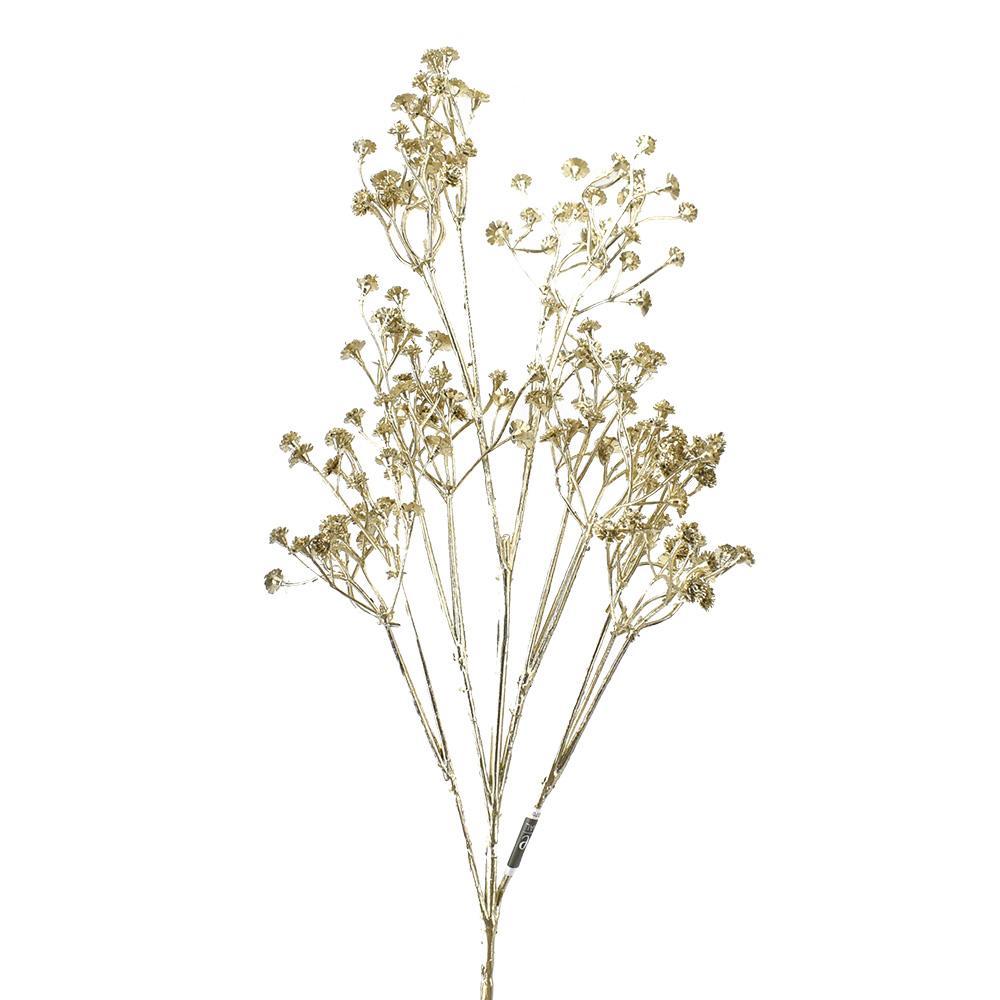 Artificial Metallic Gypsophila Baby's Breath Spray, 26-Inch