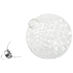 Fillable Glass Disco Ball Christmas Ornament, 3-1/4-Inch