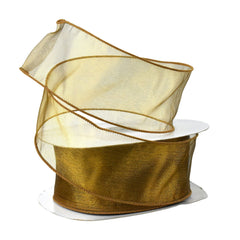Sheer Organza Wired Ribbon, 2-1/2-inch, 50-yard