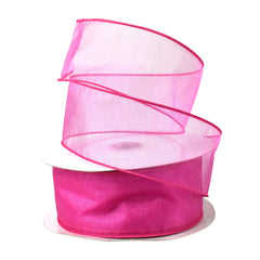 Sheer Organza Wired Ribbon, 2-1/2-inch, 50-yard