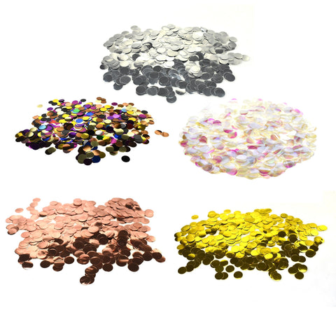 Round Foil Metallic Confetti, 3/4-Inch, 1/2-Ounce