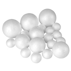 Assorted Polyfoam Craft Balls, 19-piece