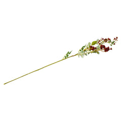 Artificial Pompon Rose Flowers Stem, 30-Inch - Burgundy