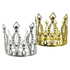 Rhinestone Accents Alloy Crown, 5-1/2-Inch