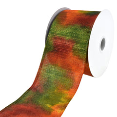 Autumn Glittered Gradient Wired Ribbon, 10-yard