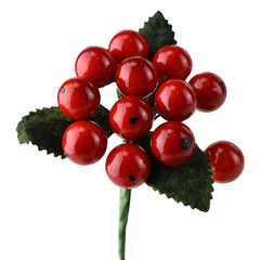 Artificial Mini Christmas Berry Pick, 4-1/2-Inch