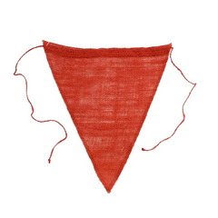 Triangle Burlap Banner, 6-count