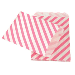 Candy Stripe Paper Treat Bags, 7-inch 25-Piece