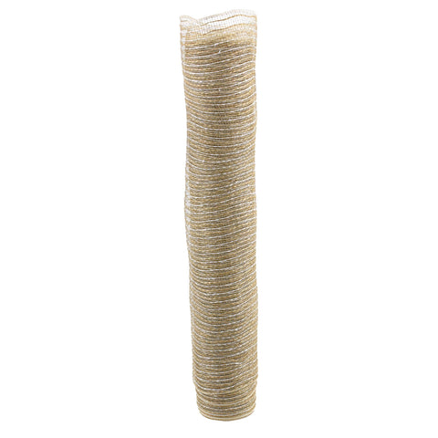 Burlap Floral Mesh Roll, 21-Inch, 10-Yard - Ivory