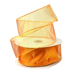 Sheer Organza Wired Ribbon, 2-1/2-inch, 50-yard
