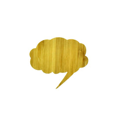 Word Bubble Bamboo Stickers, 2-Inch, 10-Piece