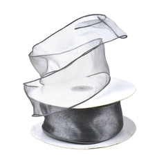 Sheer Organza Wired Ribbon, 2-1/2-inch, 50-yard