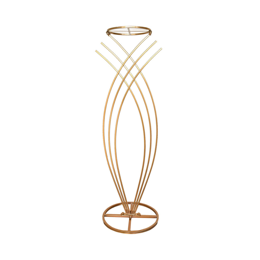 Metallic Wire Mermaid Tail Stand, 36-Inch