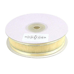 Silver-Lined Satin Edge Organza Ribbon