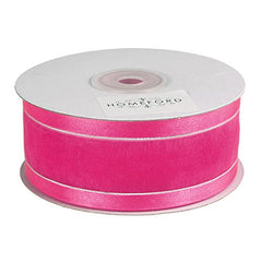 Silver-Lined Satin Edge Organza Ribbon