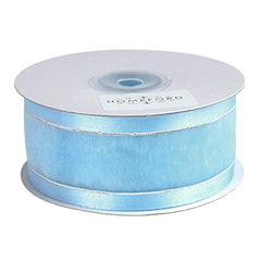 Silver-Lined Satin Edge Organza Ribbon