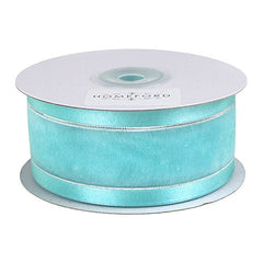 Silver-Lined Satin Edge Organza Ribbon