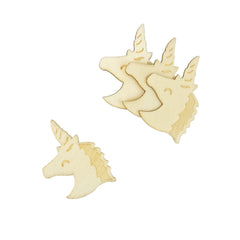 Laser-Cut Wood Shapes, 2-inch, 12-count, Natural