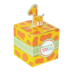Safari Animal Baby Shower Favor Boxes, 2-inch, 12-count