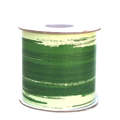 Waterproof Leaf Ribbon Variegated Aspidistra, 4-1/4-Inch, 50-yard