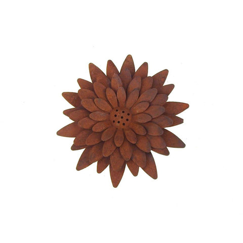 Metal Rusty Sunflower Pick, 4-1/2-Inch