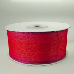 Two Tone Chiffon Organza Ribbon, 1-1/2-inch, 25-yard