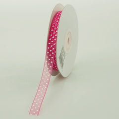 Swiss Polka Dots Sheer Organza Ribbon, 3/8-inch, 25-yard